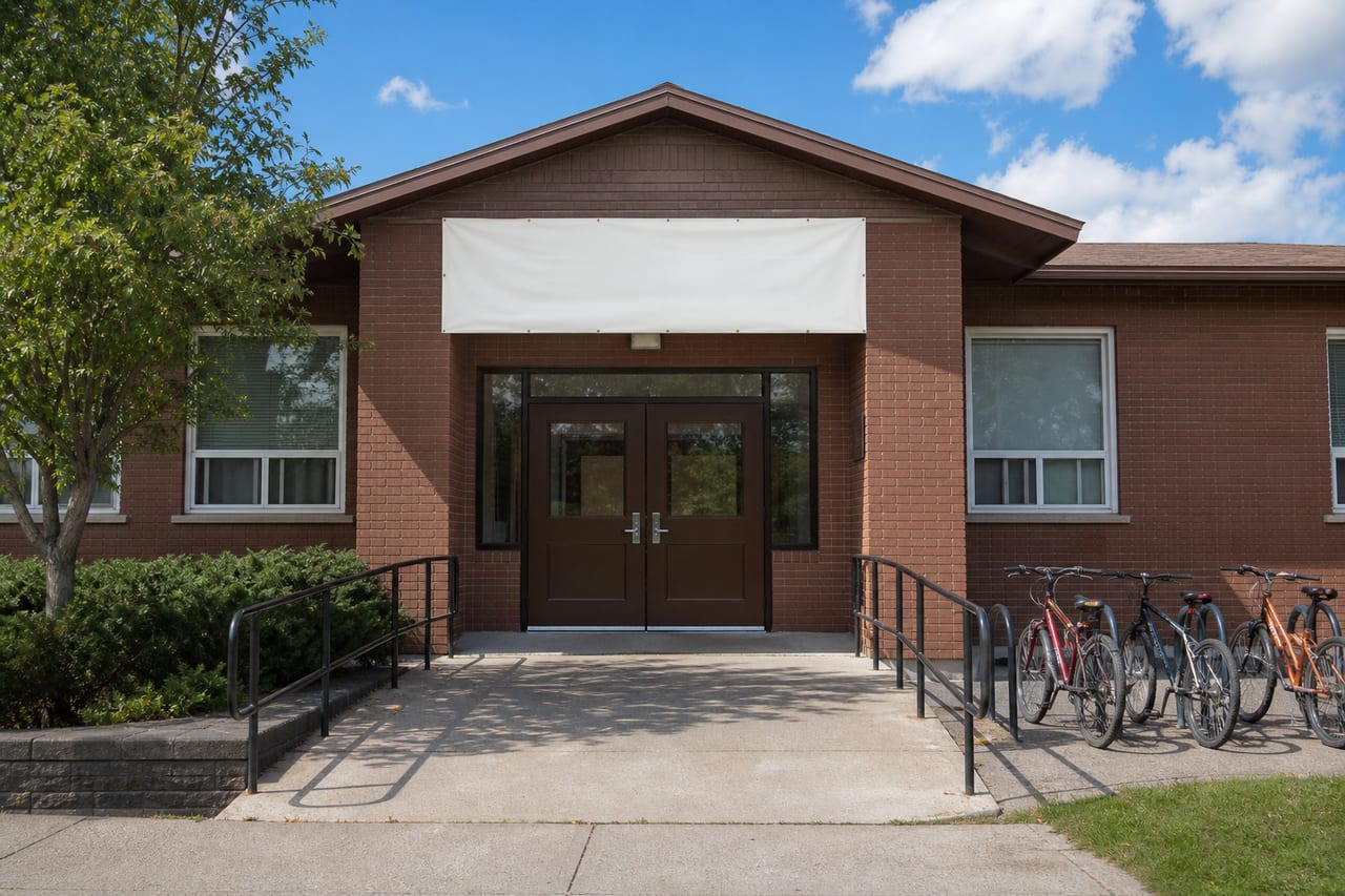 Entrance to the food bank building